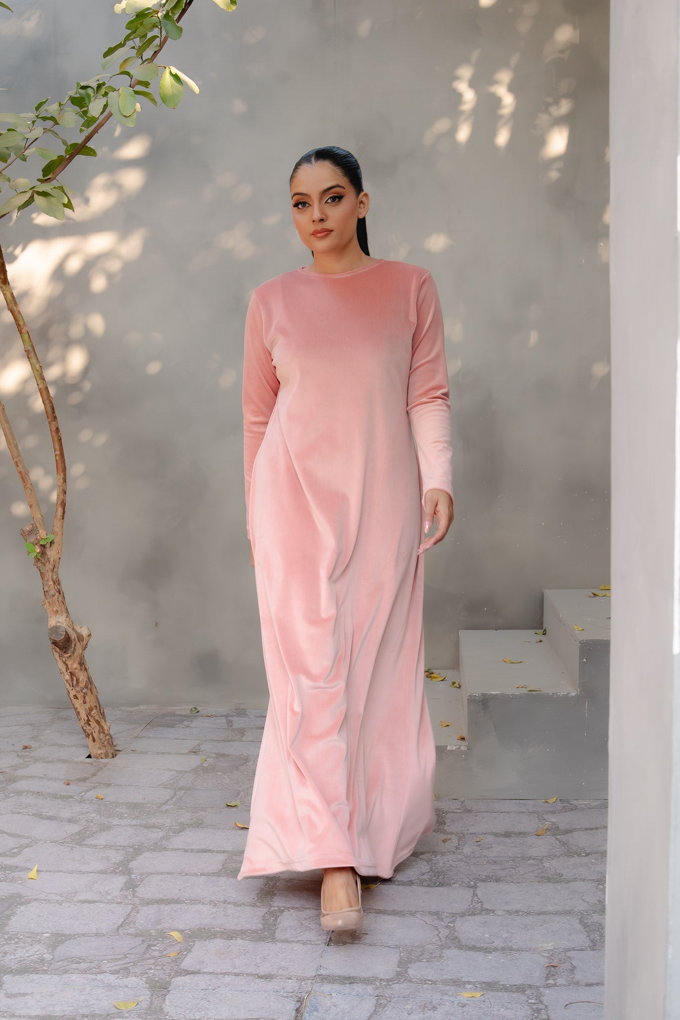 VALETTA MAXI DRESS | ROSE STONE