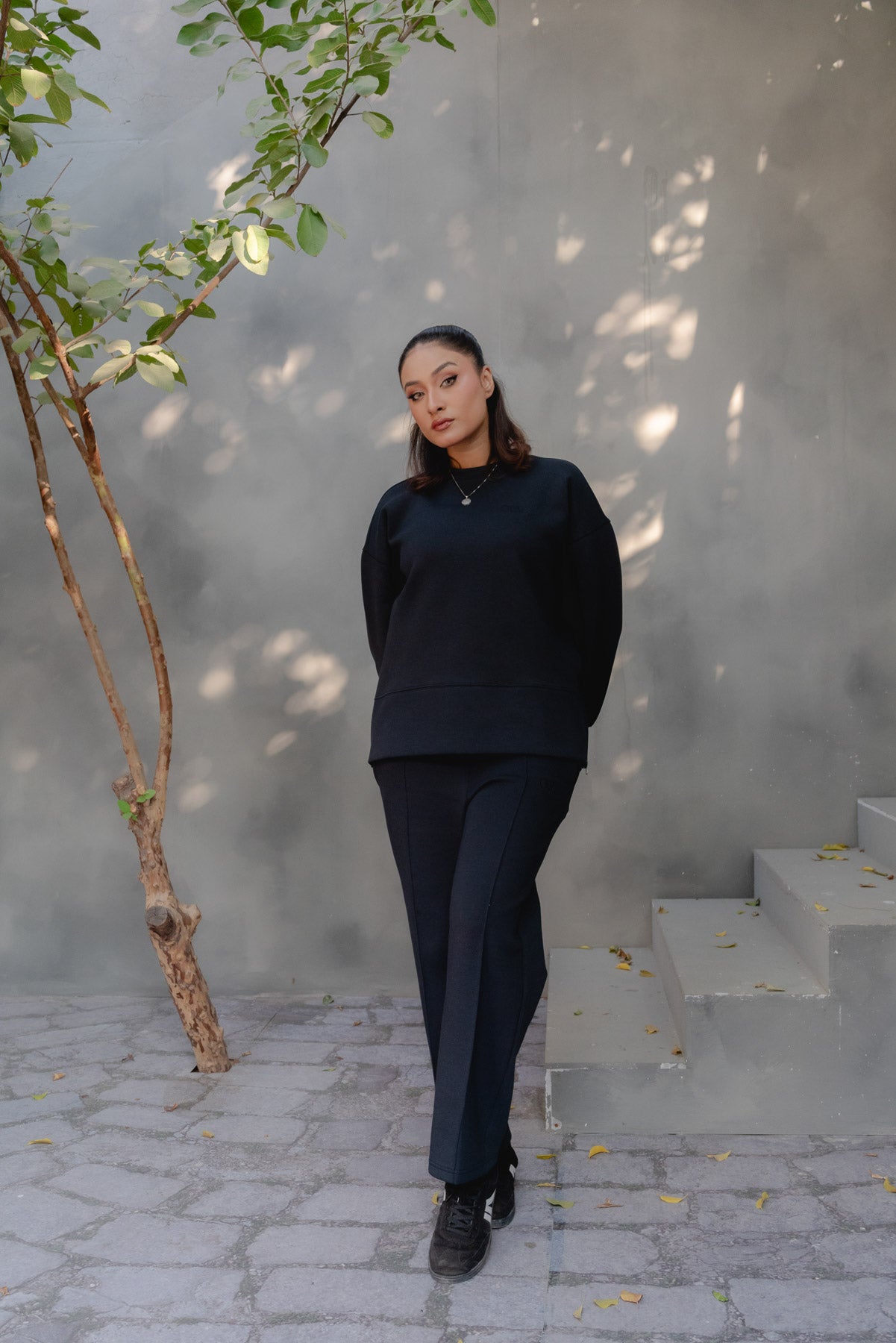 TERRA SIDE-ZIP CO-ORD SET | URBAN BLACK