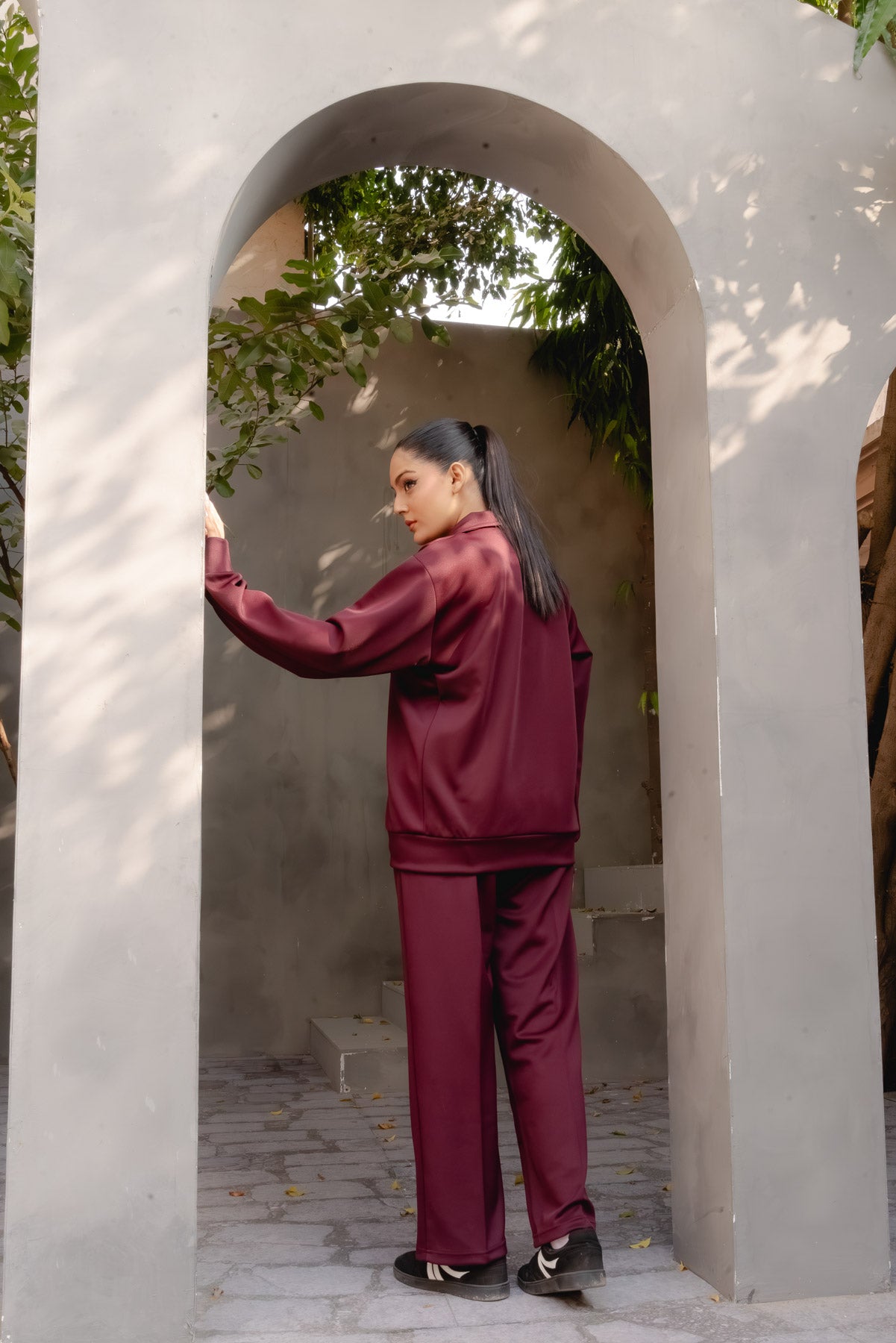 MONTREUX TRACK SET | AUBERGINE BURGUNDY